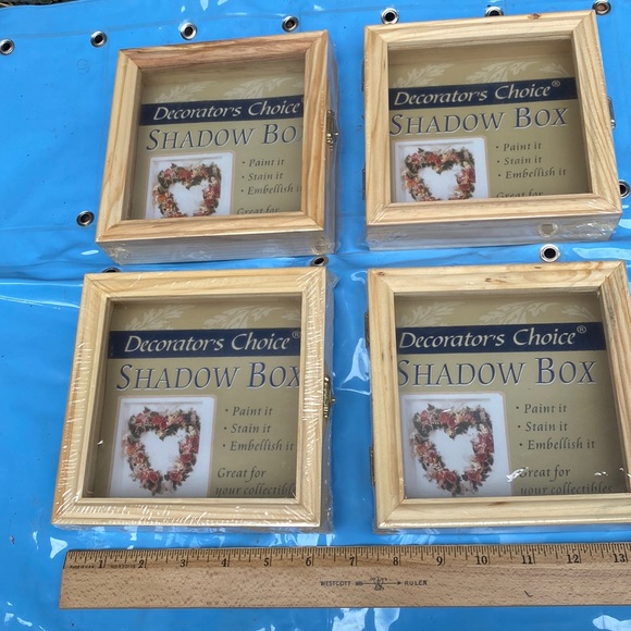 NWT Set of Four Wood Shadow Boxes - Picture 1 of 3